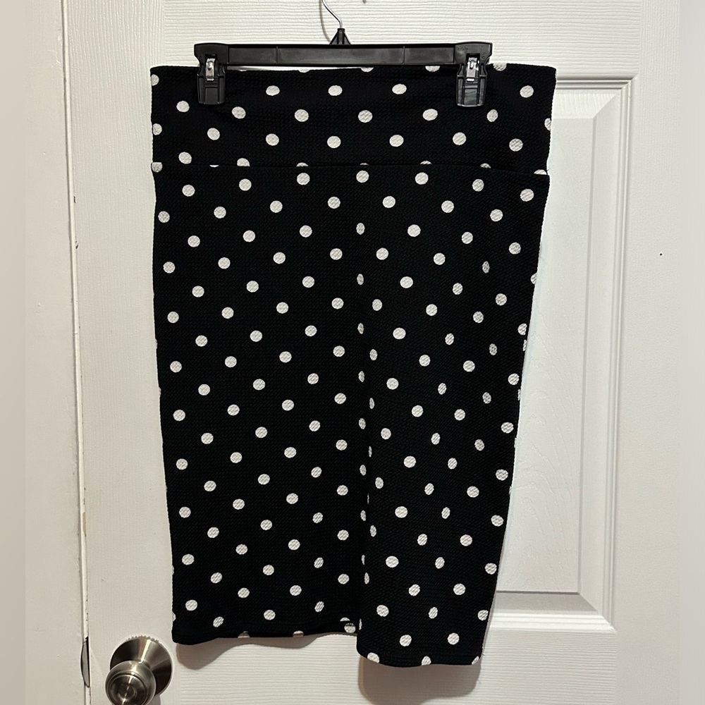 Lularoe Black and white polka dot skirt